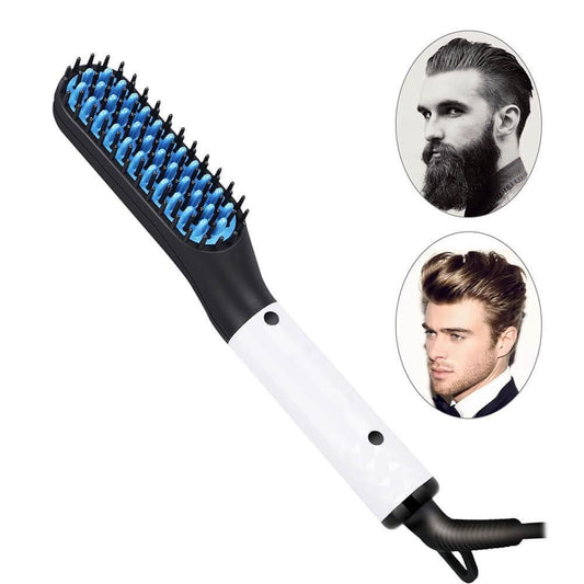 Pro Beard Straightener with Ceramic Tourmaline Coated Barrel brush